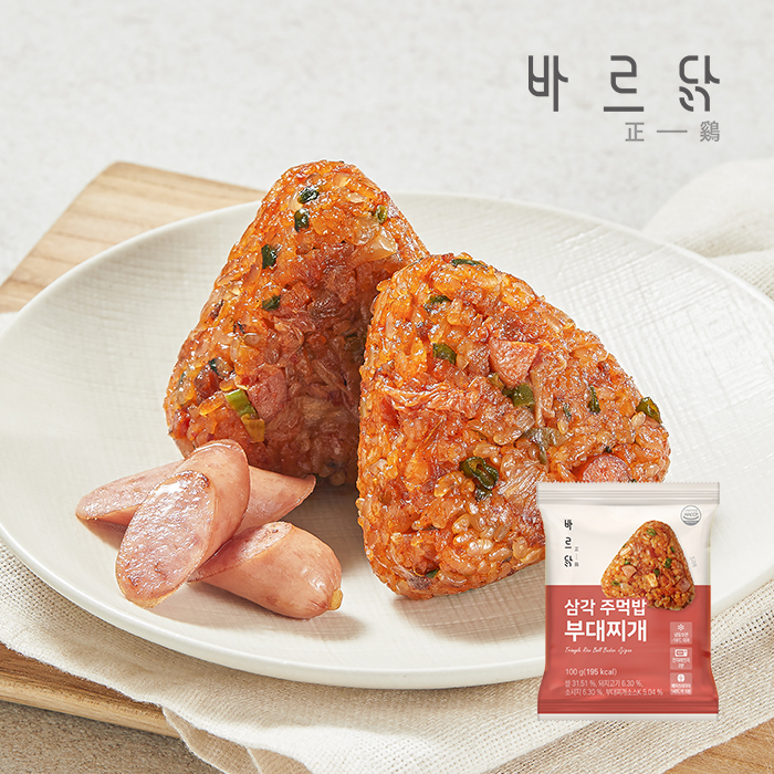바르닭 삼각주먹밥 부대찌개 21팩 - 상품 이미지