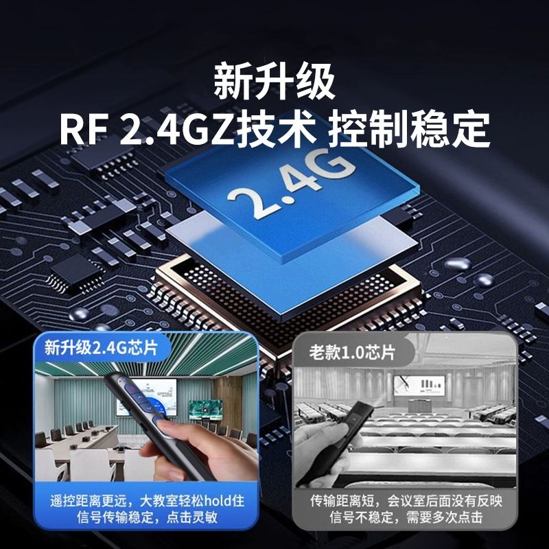 판서펜 마우스 펜판서 usb 미니 무선 강의용 마우스펜 최고사양 별빛검정 화면지우기+250m - 상세 이미지 4