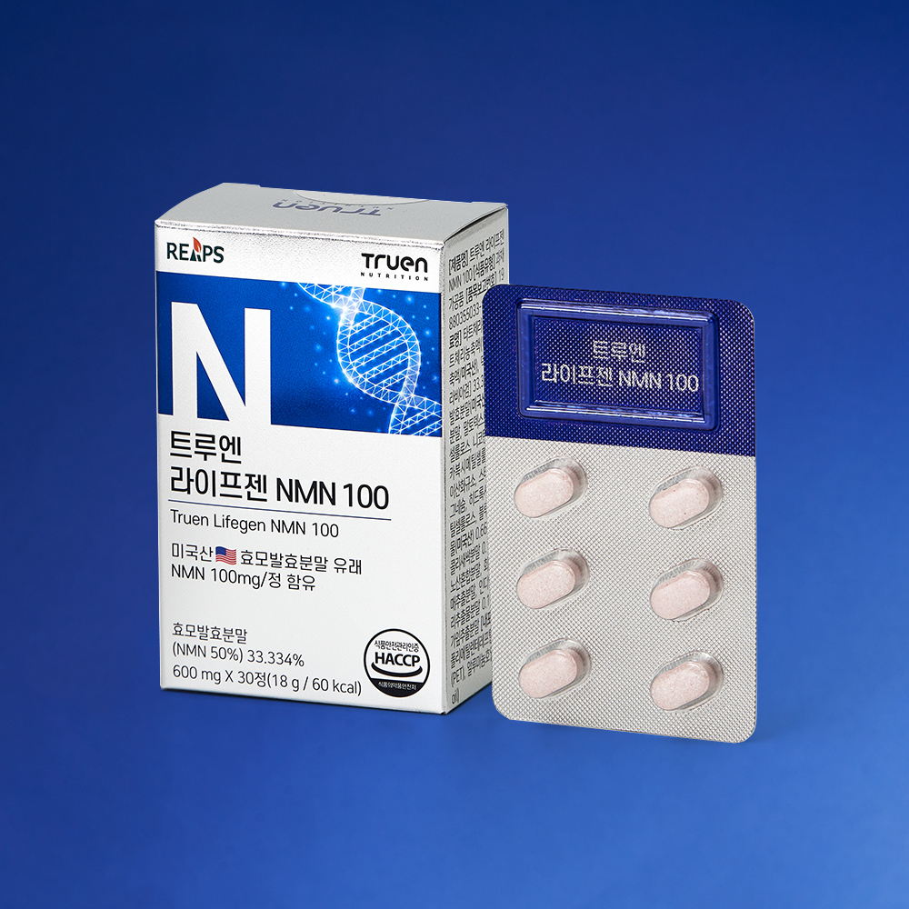 트루엔 라이프젠 식물성 NMN 엔엠엔 100mg 30정 - 상품 이미지