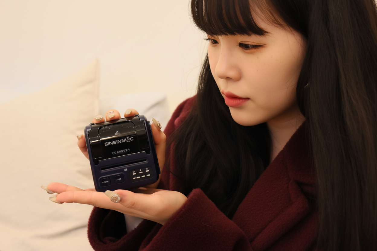 무선카드단말기 휴대용 이동식 결제기 스마트폰 블루투스 리더기 모바일 안드로이드 전용 - 상품 이미지