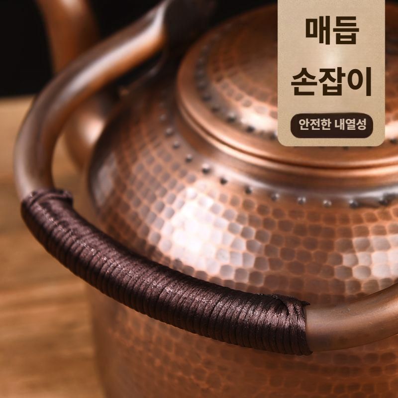 구리주전자 옛날 일반주전자 수공예 빈티지 티팟 5L 두께강화 인덕션 황동 - 상세 이미지 4
