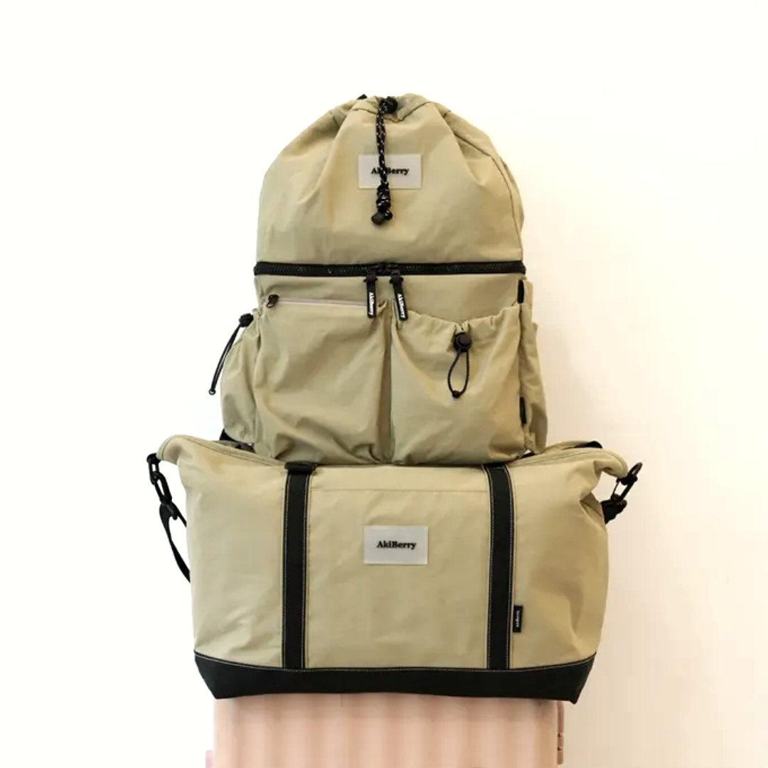 아키베리 몽프레백 / 기저귀가방 백팩 보냉이너백 물티슈파우치 포함 시그니처 글로시