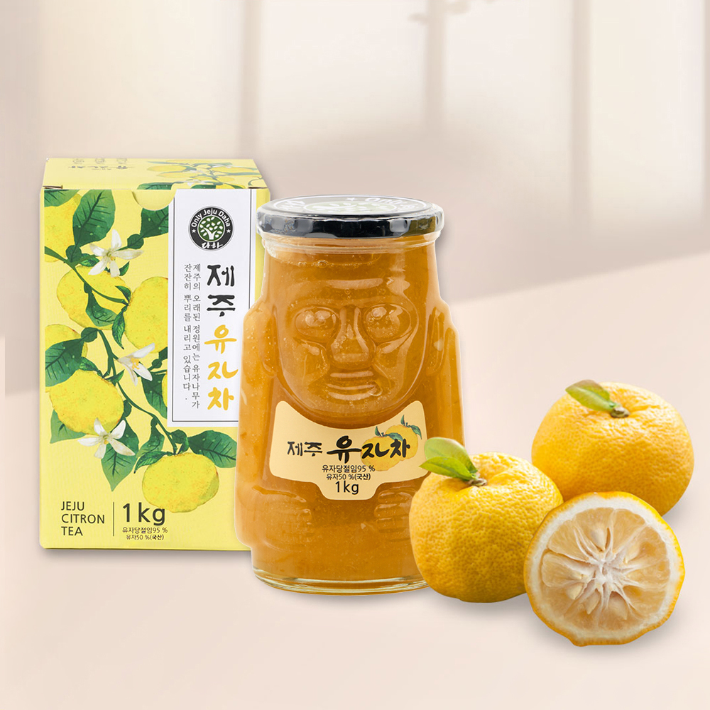 (제주특산) 제주산 유자차 1kg 유자청 과실차