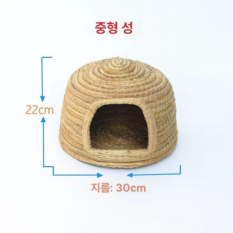 닭 산란둥지 메추리 알낳는집 짚 계란 산란통 둥지 평지형 짚집 - 상세 이미지 3