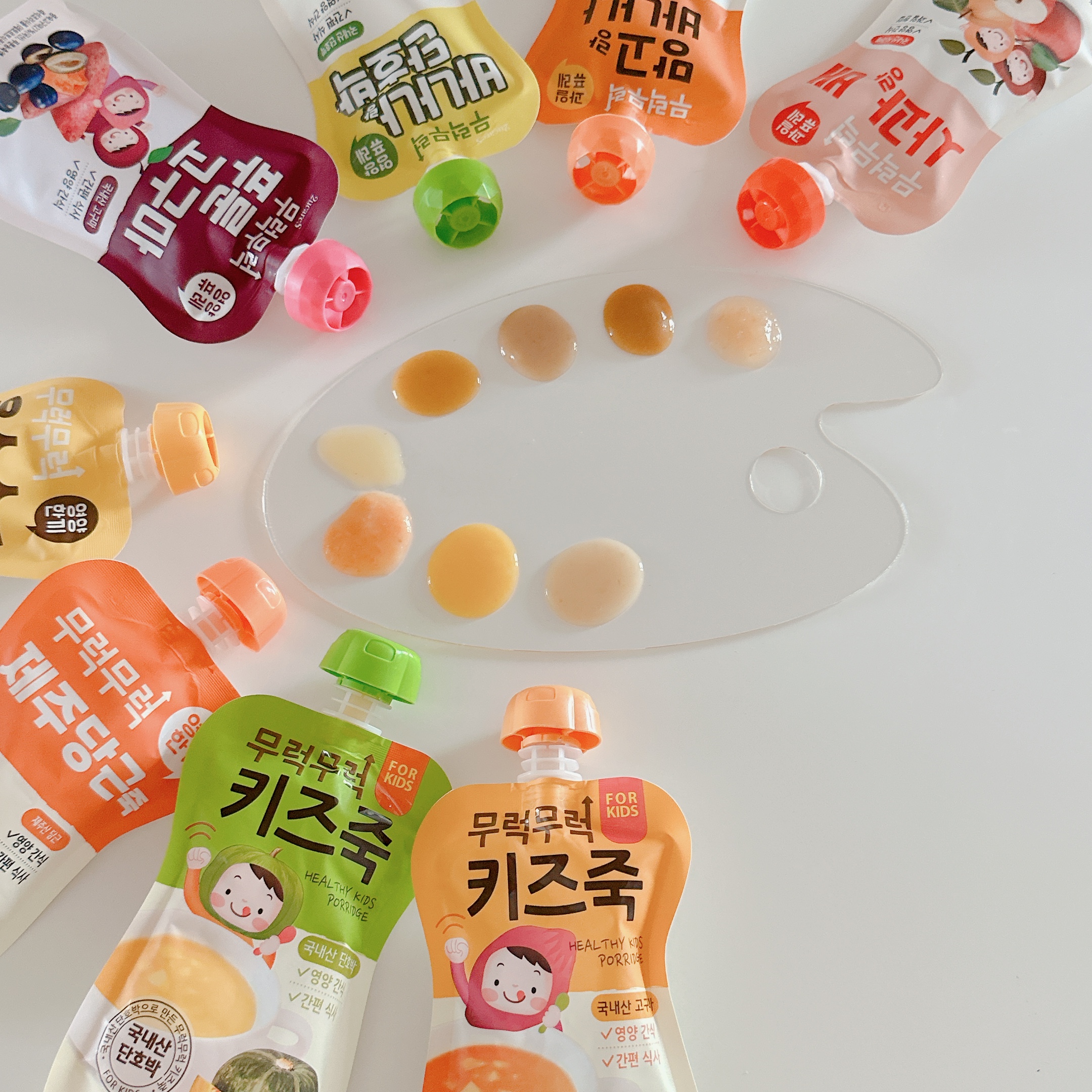 [14:00 이전 주문 당일 출고] 무럭무럭 키즈죽, 과일퓨레 1박스 (100ml x 망고랑 바나나, 100g, 7개