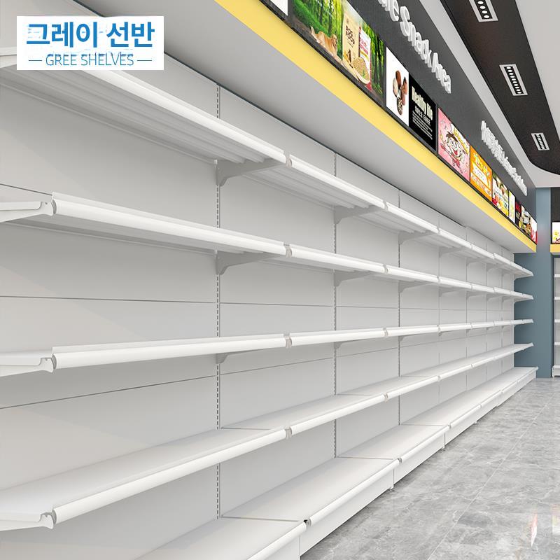 화이트렉 다층선반 진열대 거치대 편의점 철제선반 랙철제선반 슈랙철제선반 창고철제선반 양면 조합 길이 약 2.2m 1.6m - 상세 이미지 2
