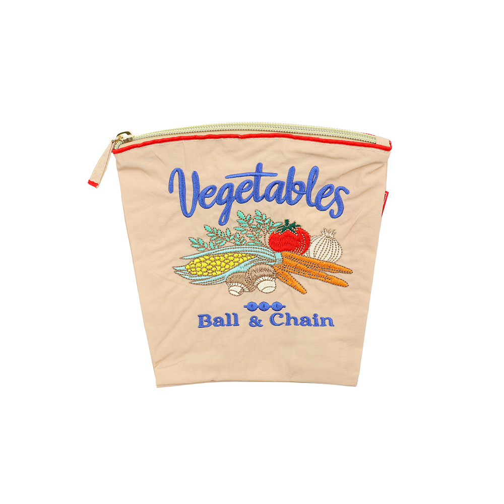 볼앤체인 베이지 베지터플 스몰 파우치 220190103 Vegetables - 상품 이미지
