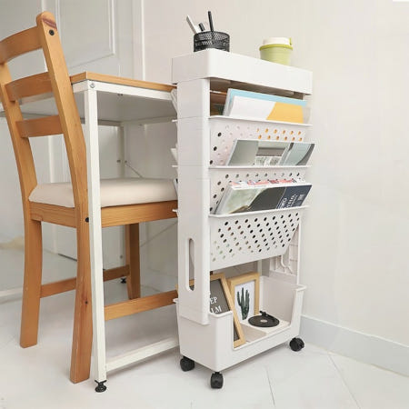 이동식 수납장 서랍형 책상옆 문서보관 사무용품 틈새정리