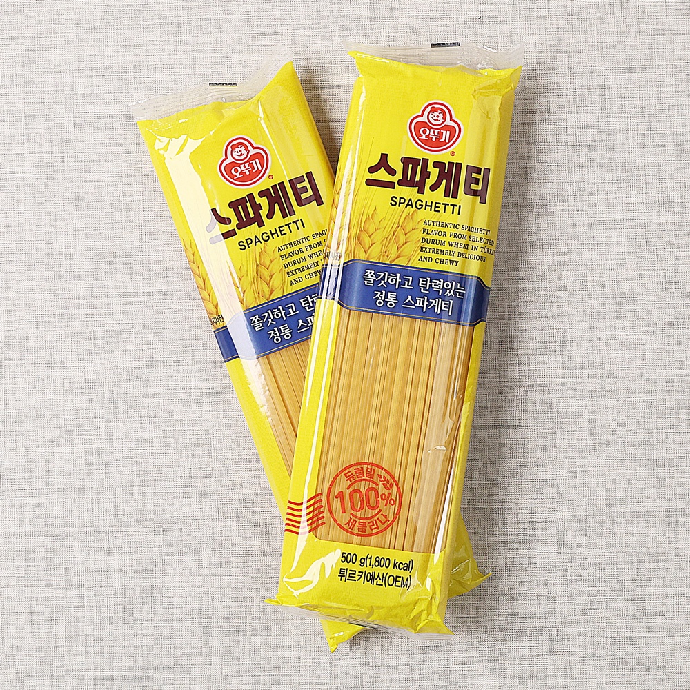 오뚜기 스파게티면 파스타면 재료 업소용 튀르키예산 500g, 5개 - 상세 이미지 2
