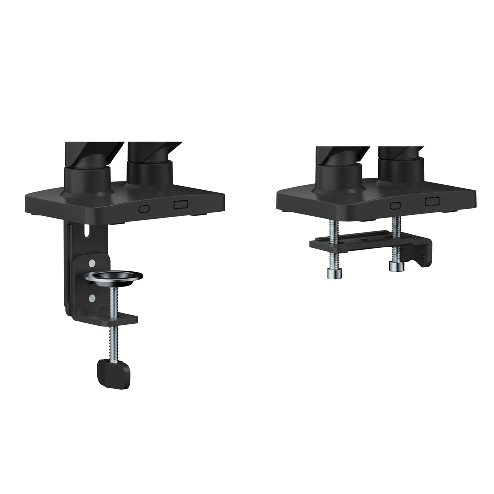 더함 모니터암 듀얼 모니터 거치대 베이직 블랙 - 상세 이미지 5