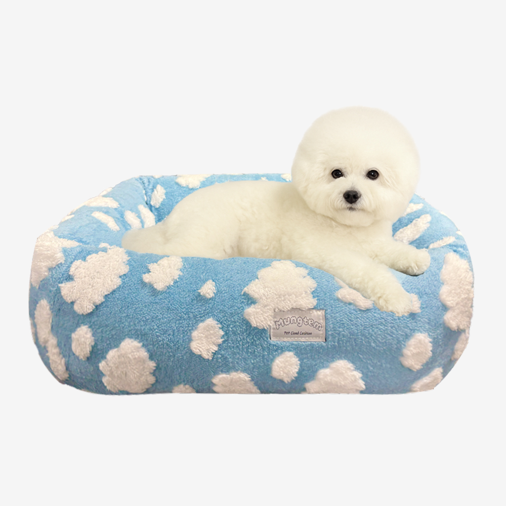 [강아지의날] 강아지 방석 사각 쿠션 반려견 애견 대형견 구름 S 이미지 3