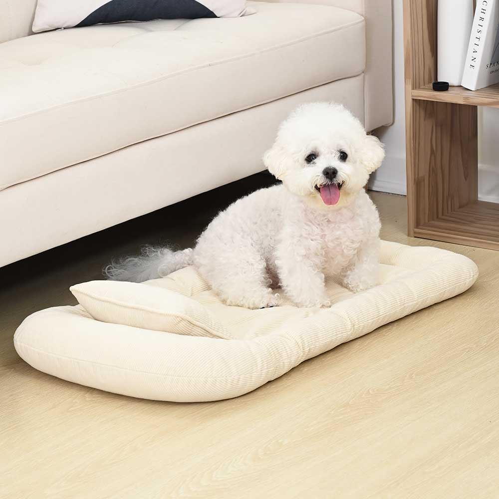 폼포라펫 강아지 방석 코듀로이 라이너 세트 펫웨건 애견 강아지 유모차 개모차 대형견 쿠션 이미지 3