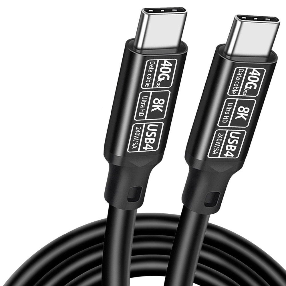 바라보고 USB5 C타입 고속충전 케이블 240W 80Gbps 16K 블랙, 1개, 2m - 상세 이미지 5