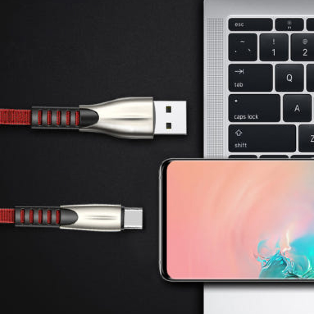 로건 정품 아이언 C타입 메탈 USB 충전 케이블 25cm - 상세 이미지 4