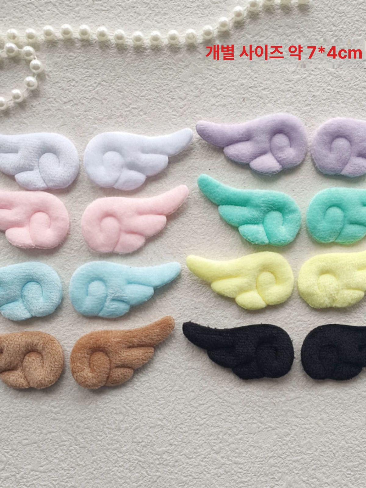diy 재료 공예 탑꾸 악세사리 꽃단 만들기 원단 누빔원단 인형만들기 가방만들기 2개 토끼 귀 15x7.5cm A - 상세 이미지 3