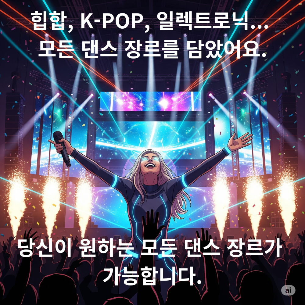 맞춤형 AI음악제작 댄스곡 - ai뮤직포유 - 상세 이미지 5