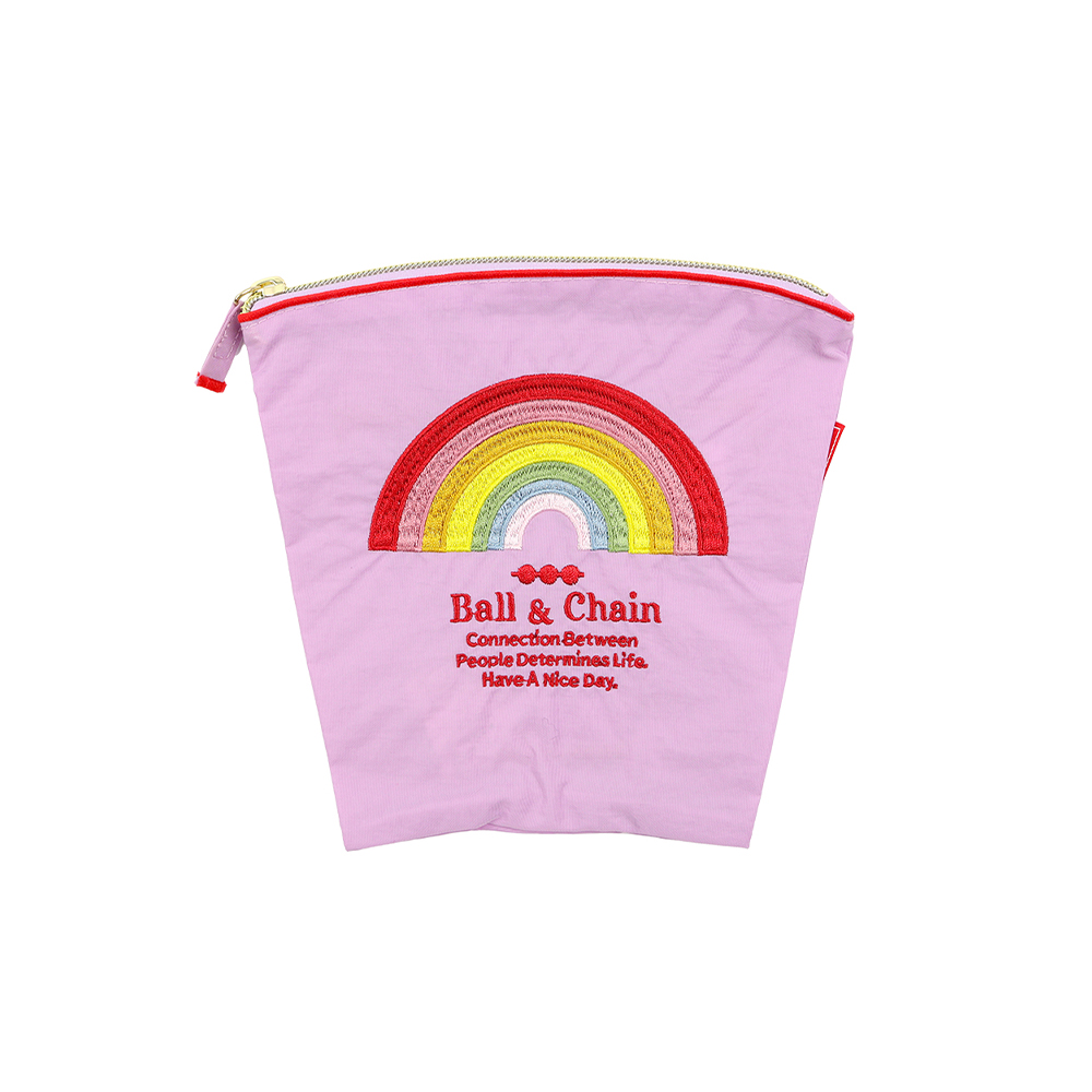볼앤체인 퍼플 레인보우 스몰 파우치 220190216 Rainbow - 상품 이미지