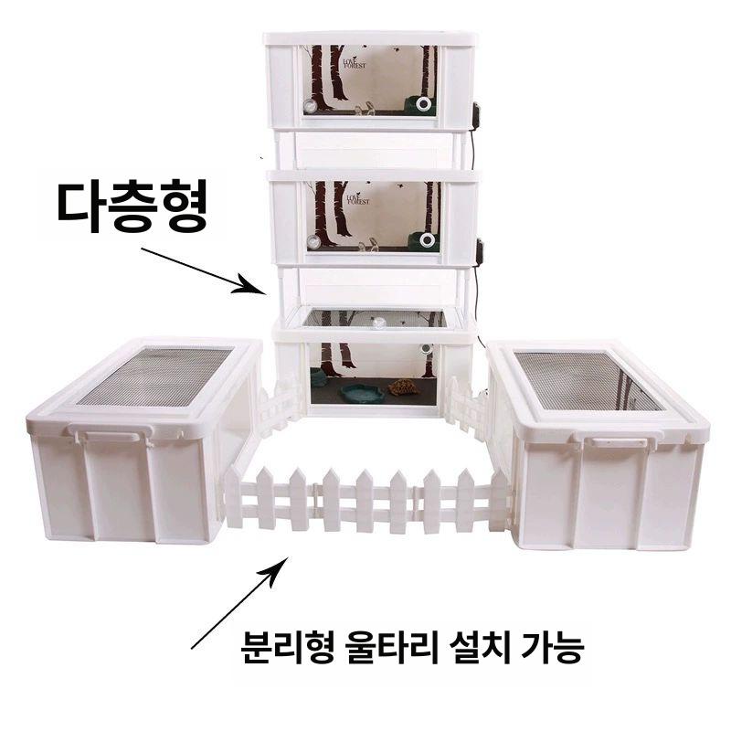 곤충 사육장 사슴벌레 달팽이 밀웜 아크릴 중형 용품 애완곤충 중형 박스 아크릴앞열림 - 상세 이미지 5