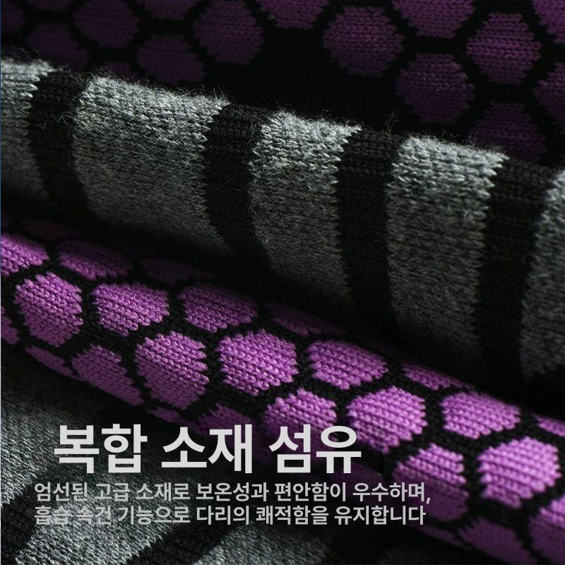 등산삭스 스키양말 장목 백패킹 등산용양말 롱삭스 작업양말 등산양말 등산장목양말 블랙 블랙 이중 보온 교체용 M 35-39 - 상세 이미지 3