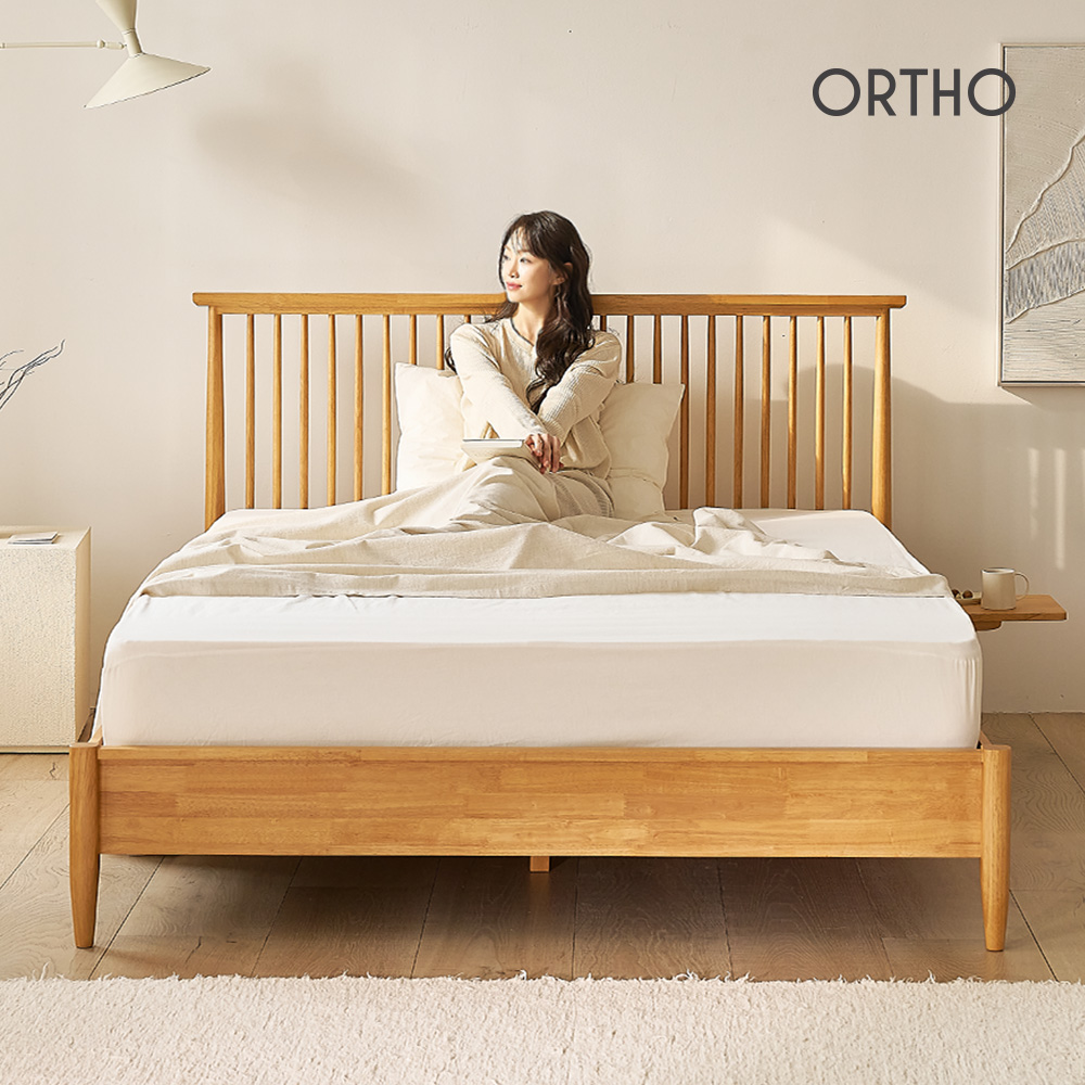 올쏘 아이비 원목 침대 프레임 SS 내추럴