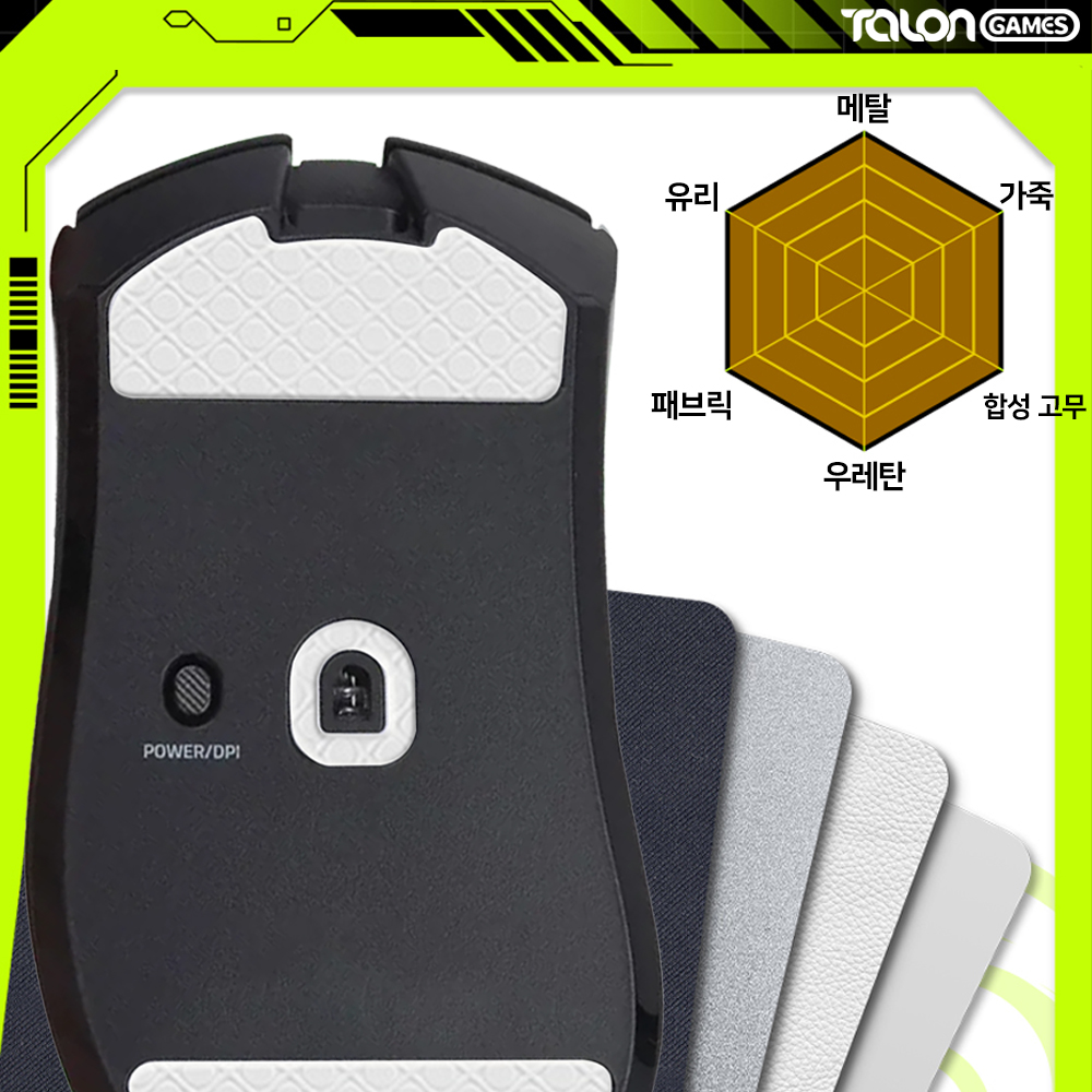 데스에더 V4 PRO 피트 3D 마우스피트 2개입 탈론게임즈 - 상세 이미지 5