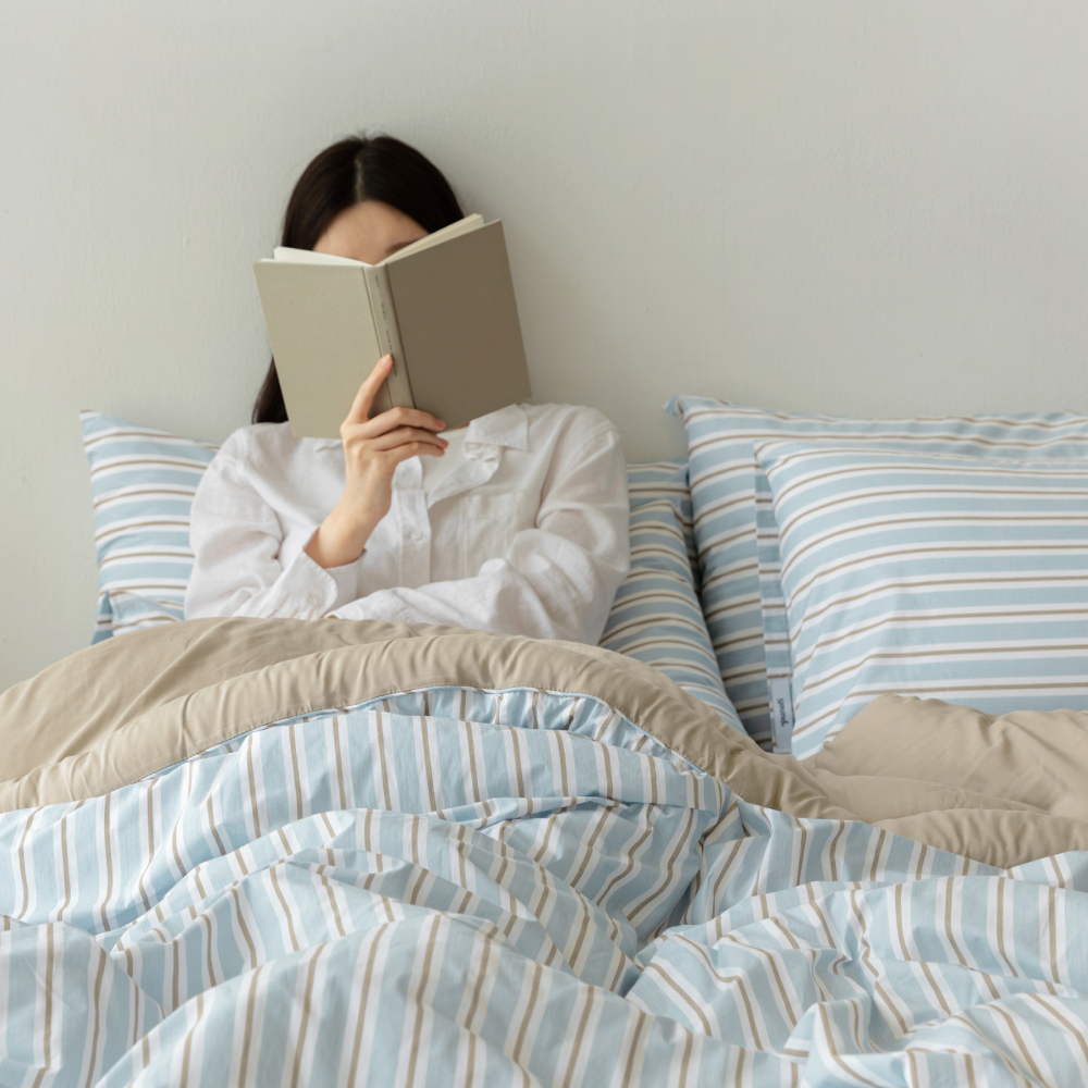 슬라운드 인네이처 핀포인트 부드러운 고밀도 순면 모달 사계절 겨울 차렵 이불 SS