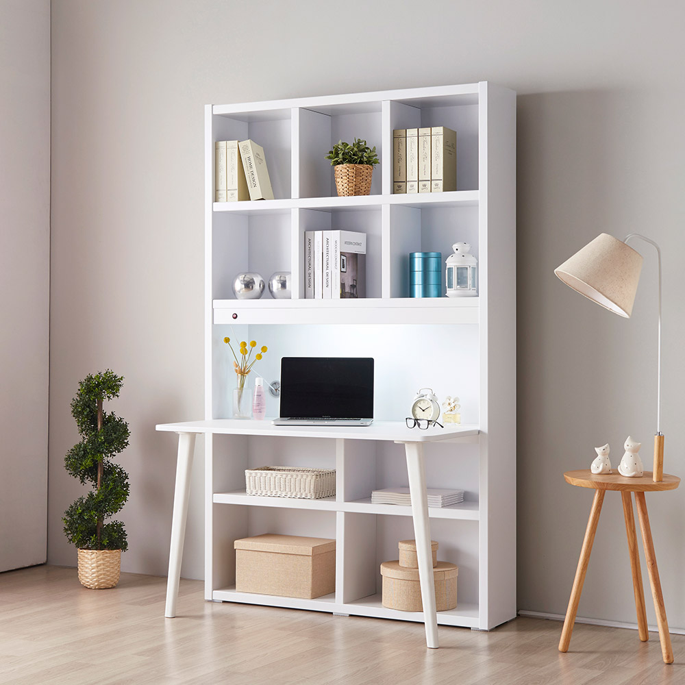 동서가구 프라임 1200 정면 책상 책장 세트 DF908134