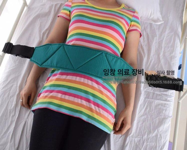 낙상방지 스트랩 벨트 노인 지지대 프리사이즈 구속복 두께 0.9MM 그린 약 140CM 프리사이즈 - 상세 이미지 5