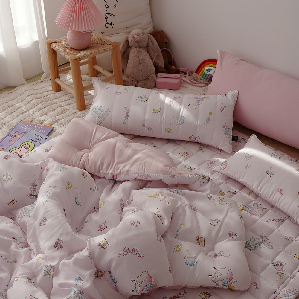 보들보들 렌징모달 100% 아기모달 밀크 유아 어린이 키즈 차렵이불 SS