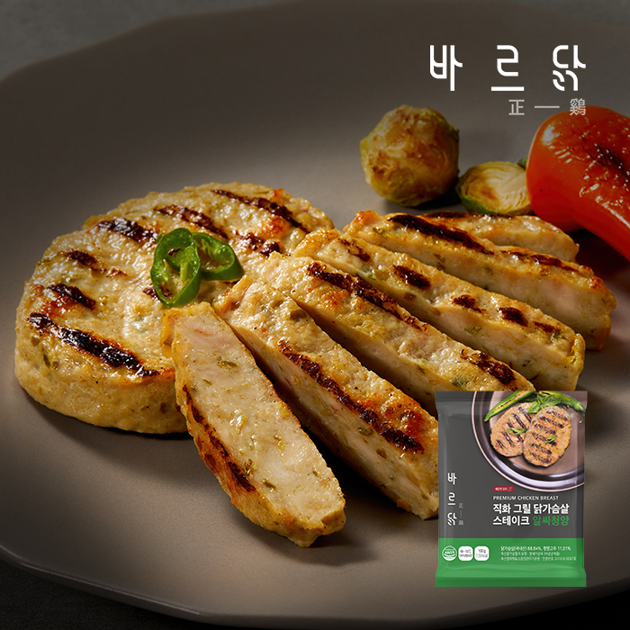바르닭 직화그릴 닭가슴살 스테이크 알싸청양 21팩 - 상품 이미지