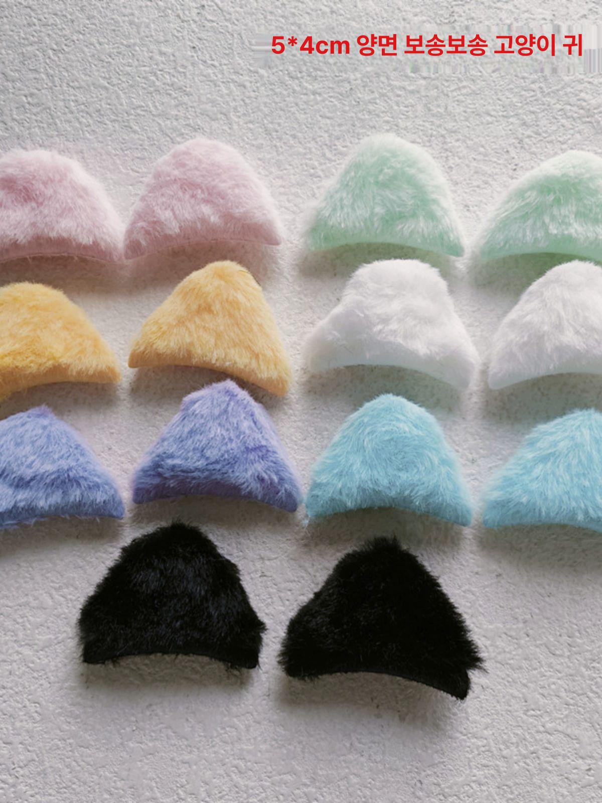 diy 재료 공예 탑꾸 악세사리 꽃단 만들기 원단 누빔원단 인형만들기 가방만들기 2개 토끼 귀 15x7.5cm A - 상세 이미지 5