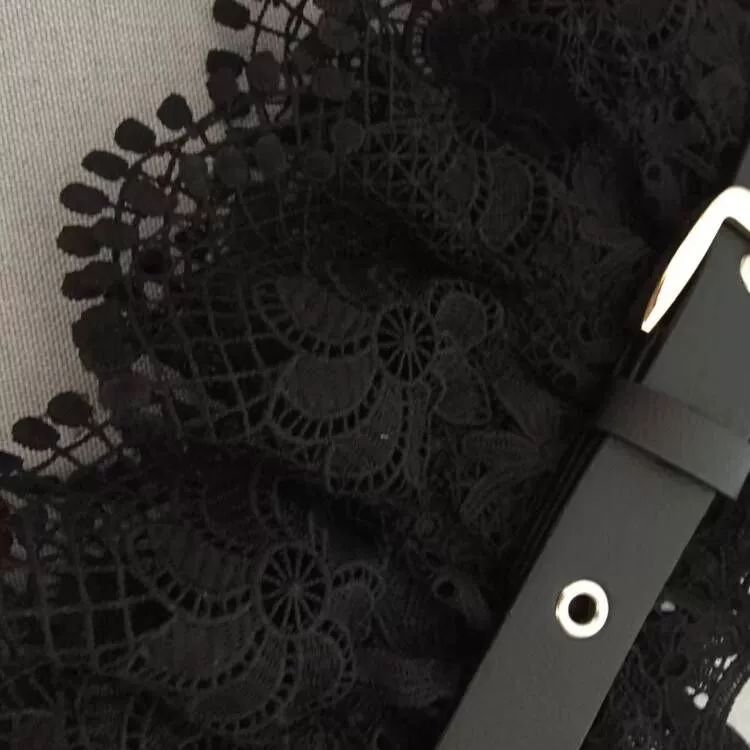 여성 벨트 와이드 코르셋 여자허리띠 고무줄 넓은 가죽벨트 여성벨트 화이트 라지 윈드밀 레이스 힙합 허리 - 상세 이미지 5
