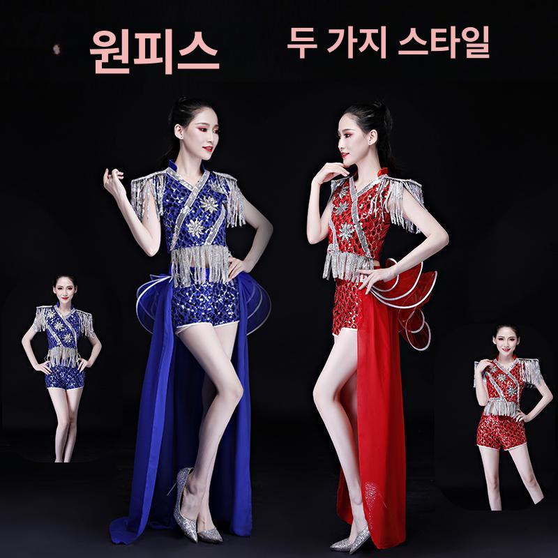 트로트 자켓 행사 춤복 상의 반짝이 댄스복상의 라인댄스복 방송댄스복 댄스의상 댄스상의 다크핑크 L - 상세 이미지 3