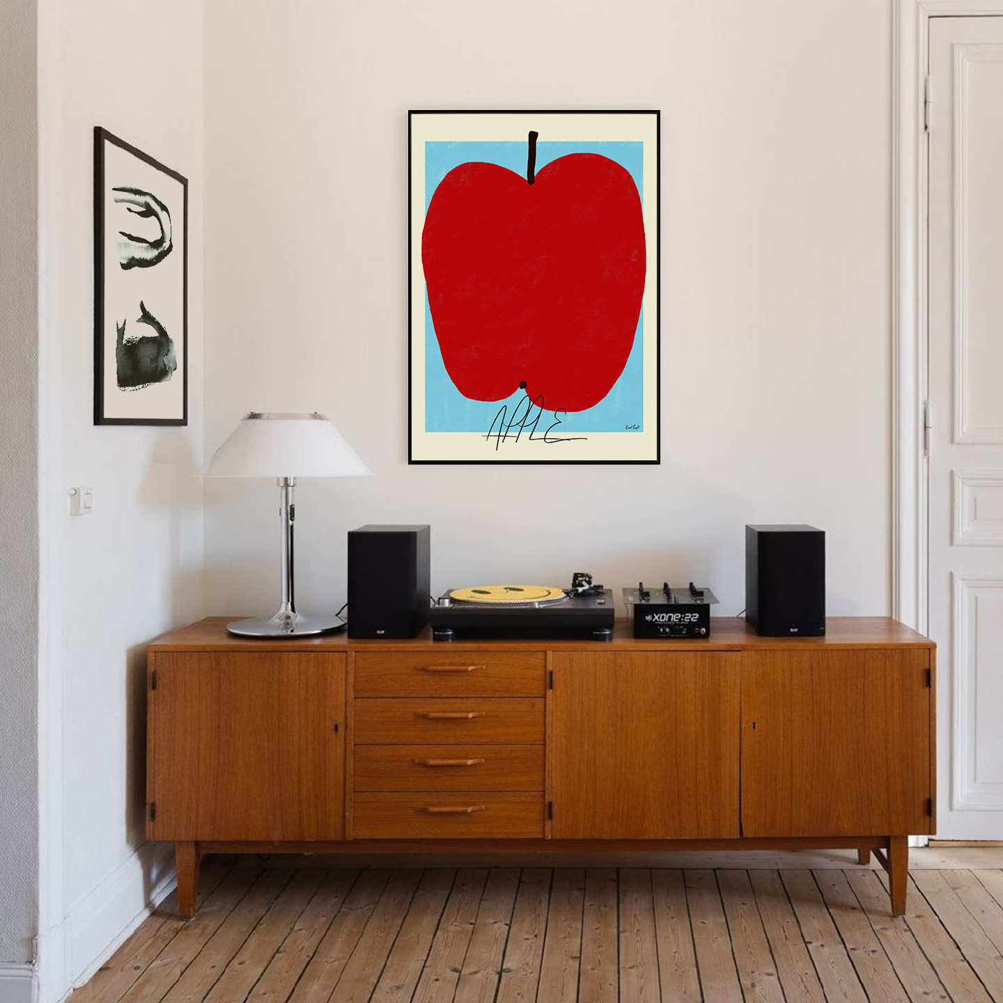 사과 No57 열매 결실 금전운을 부르는 빨간사과 그림 캔버스 액자 3호 - 상세 이미지 3