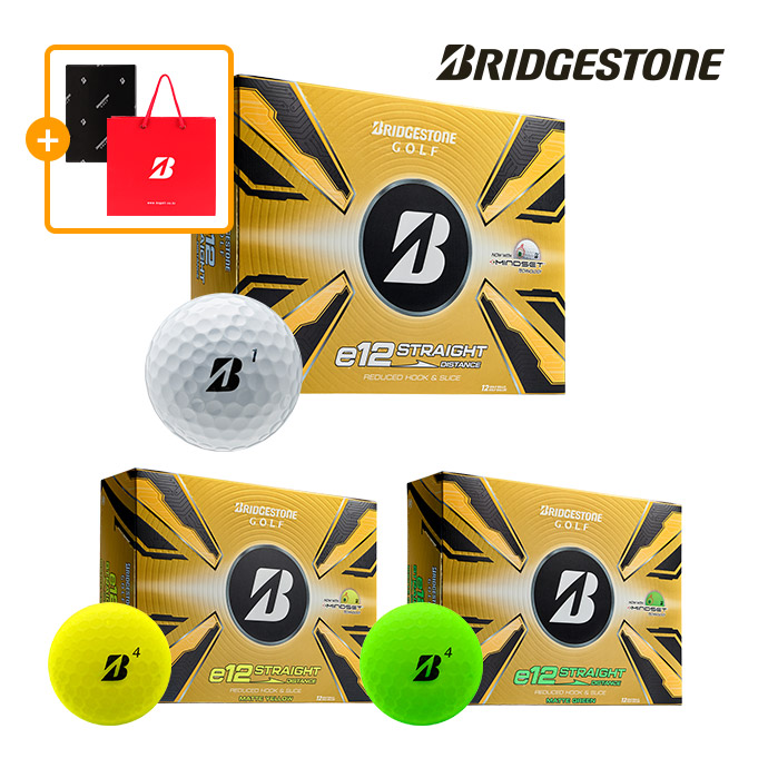 [선물포장] 브리지스톤 2025 E12 컨택트 B 스트레이트 골프볼 3피스
