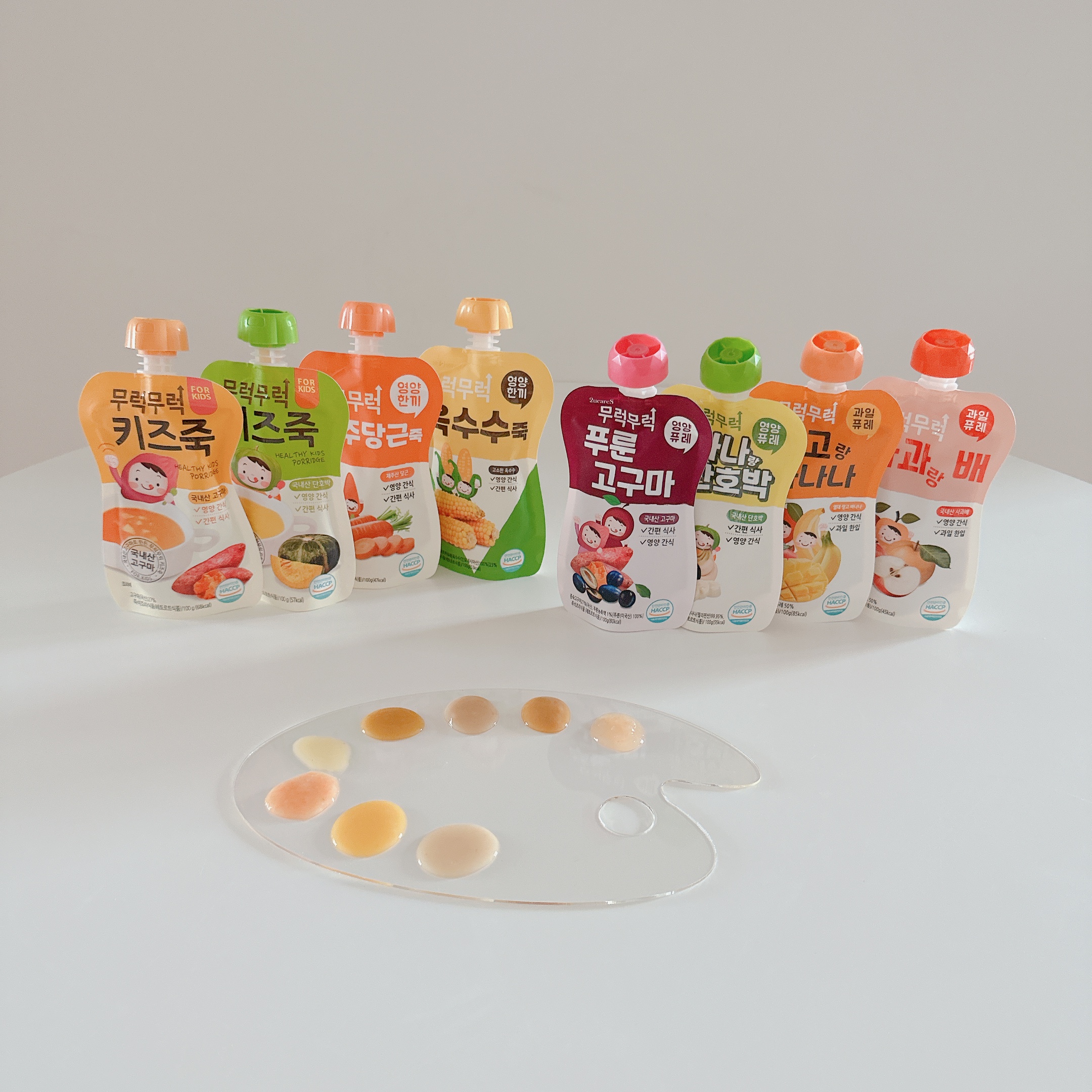 [14:00 이전 주문 당일 출고] 무럭무럭 키즈죽, 과일퓨레 1박스 (100ml x 망고랑 바나나, 100g, 7개