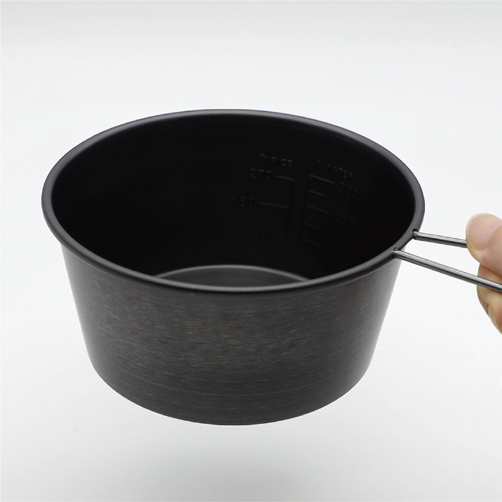 아이디어 세키카와 시에라 컵 캠핑 머그 480ml, 블랙