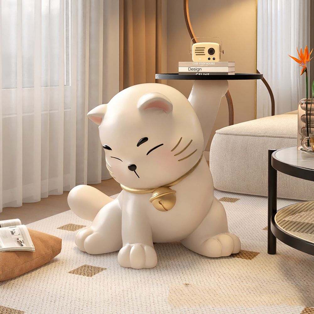 협탁 테이블 사이드 40cm 고양이 - 메인 이미지