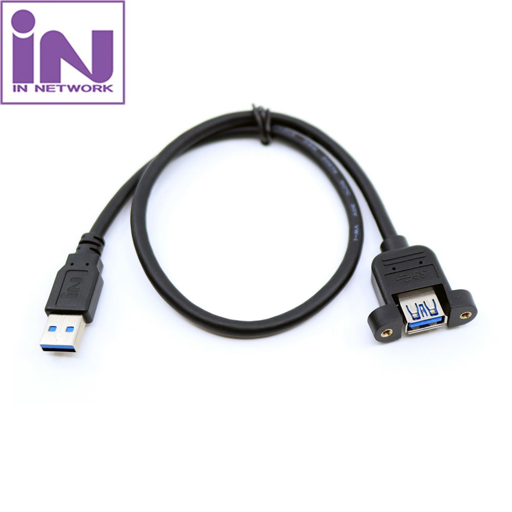 판넬형 USB3.0 AM-AF 연장 케이블 1M USB포트 - 상품 이미지