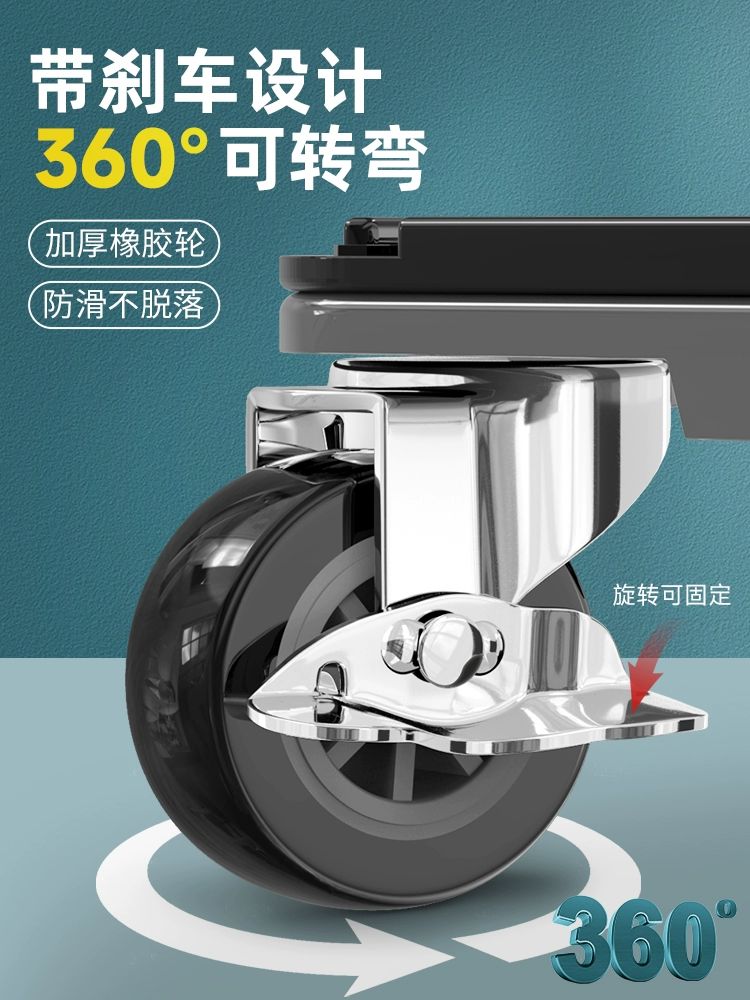 가구 이동 휠세트 도구 달린 레드클래식 장롱 수공구 사각 슬라이드 보드 4개 225.0kg - 상세 이미지 4