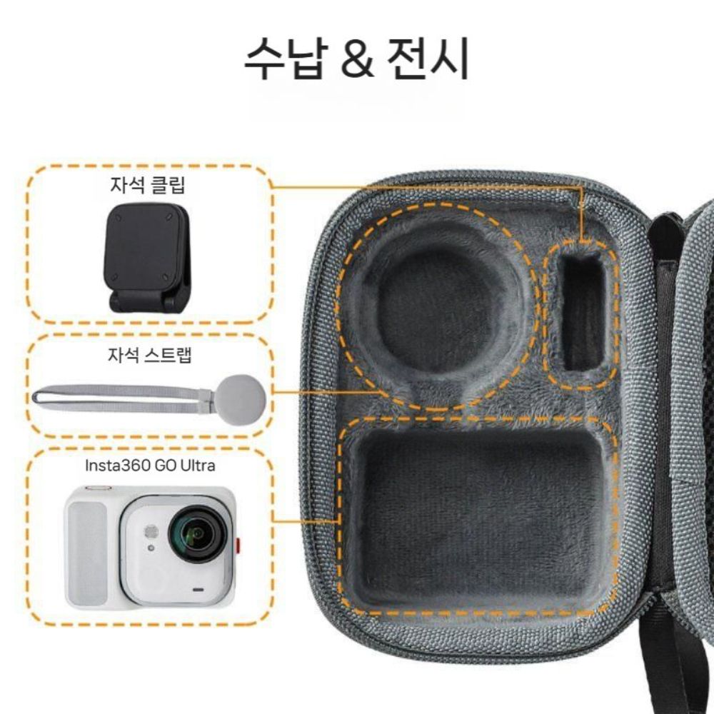 인스타360 go 울트라 수납 가방 패키지 보호 상자 액세서리 파우치 - 상세 이미지 2