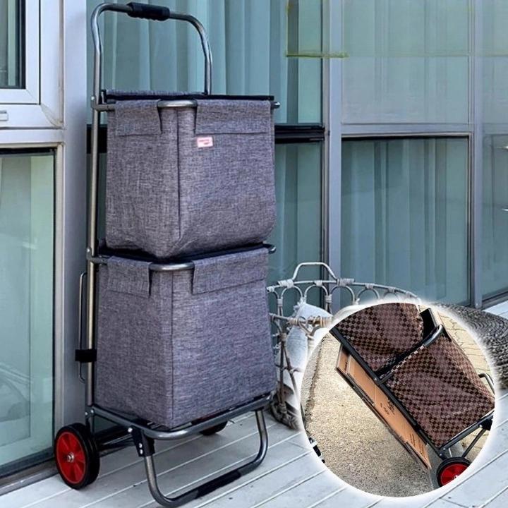 재활용 카트 캐리어 바퀴 분리수거 쓰레기 분리수거함 바퀴 분리수거함 - 상품 이미지