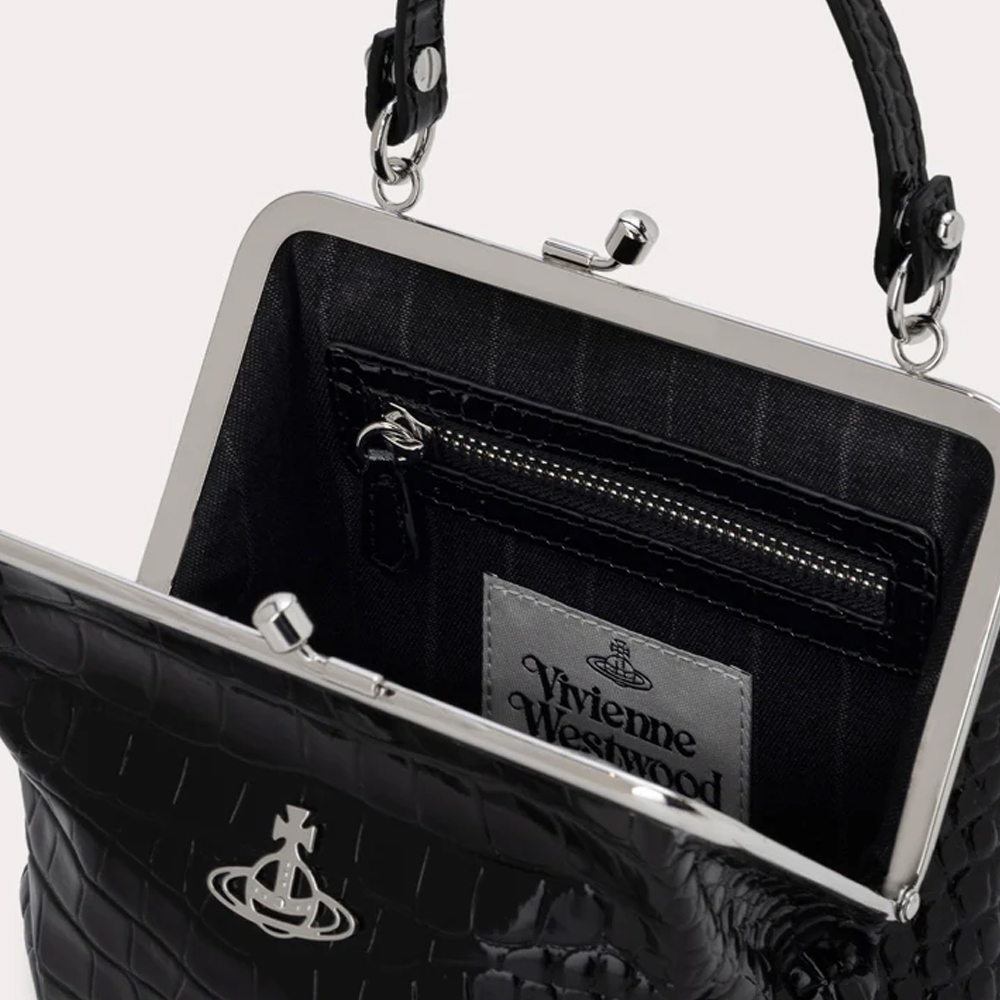 비비안웨스트우드 가방 EMBOSS CROC LEATHER GRANNY 1220952410 - 상세 이미지 4