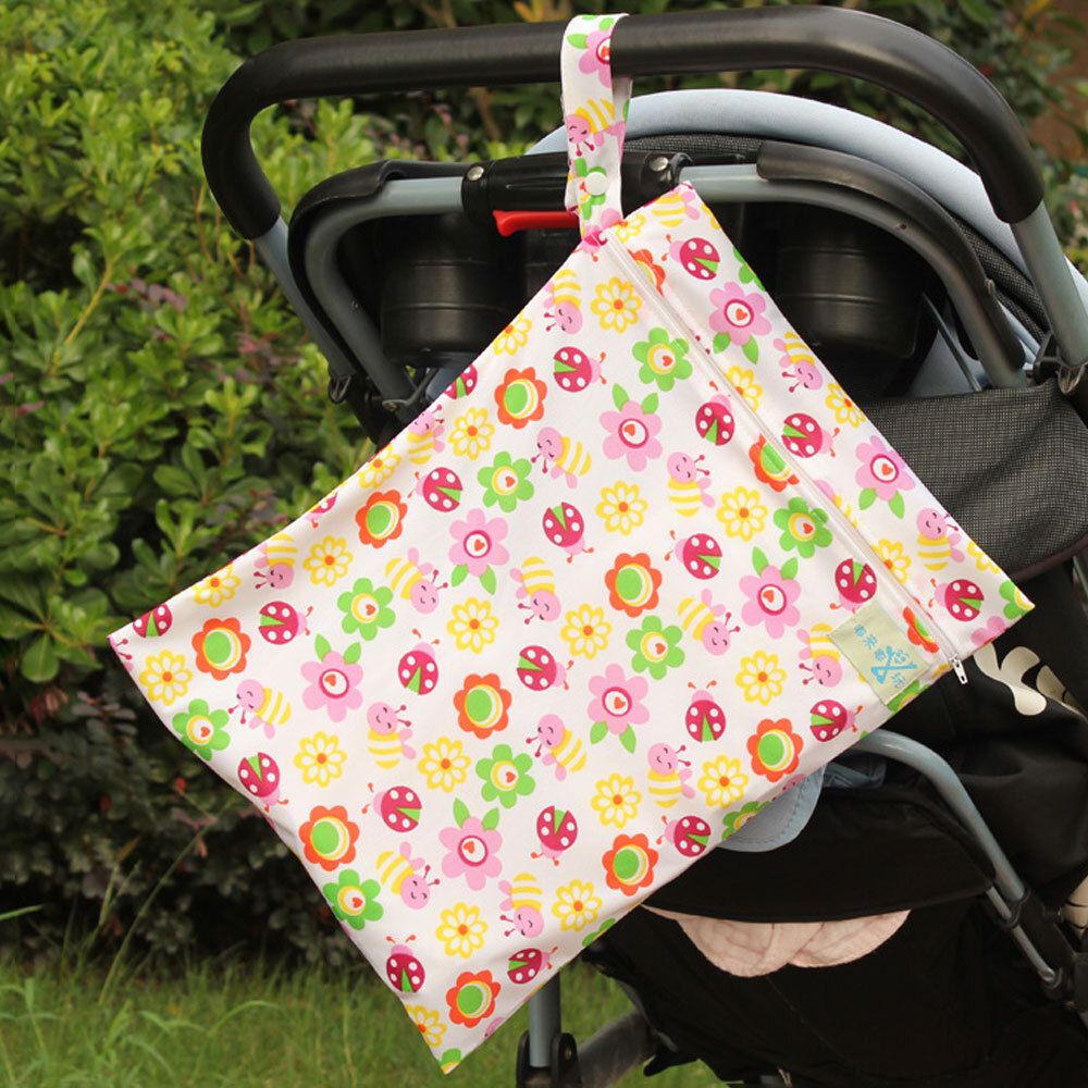 똑딱이 유모차 걸이 파우치 해바라기