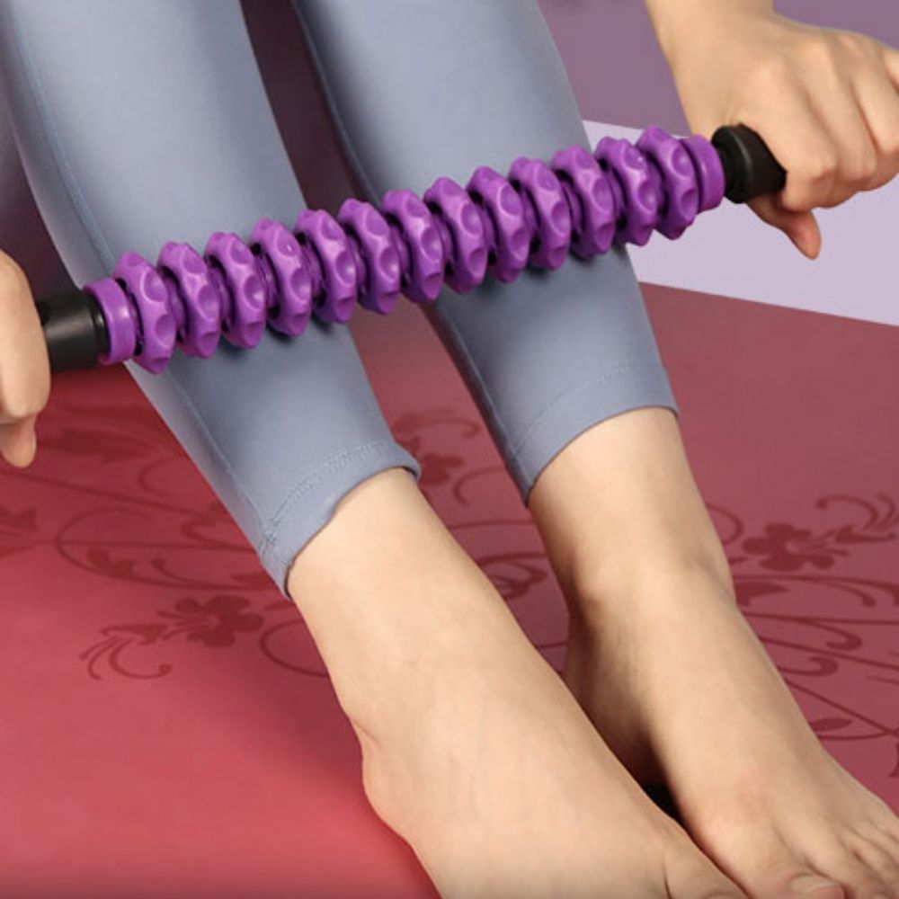 긴장하고 뭉친 근육 간편 13절 스트레칭 마사지 스틱 블루 - 상품 이미지