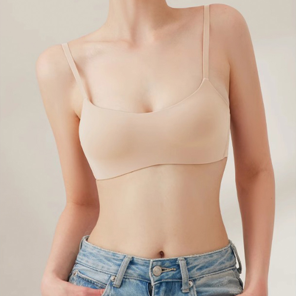 편한 작은가슴브라 새가슴 a d a컵 자세 하프컵 패드일체형 수면 노와이어 2장 - 상품 이미지