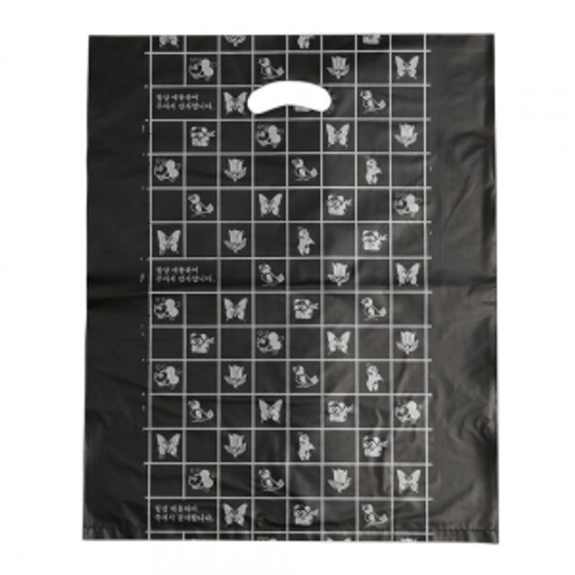 100p양장비닐봉투(검정)(40x50cm)의류봉투 - 상품 이미지