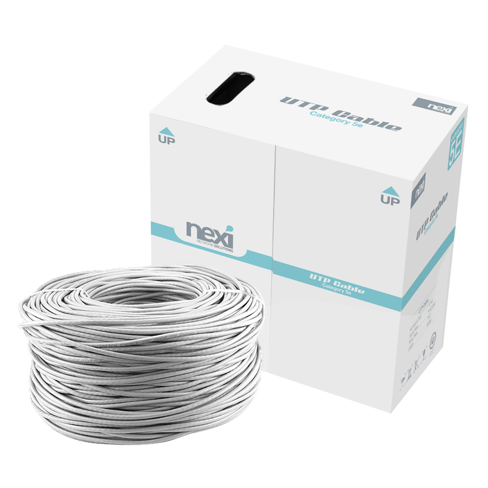 랜박스 CAT5E 랜케이블 CAT6 UTP 네트워크 시공용 원자재 롤 300m, 그레이 - 상품 이미지