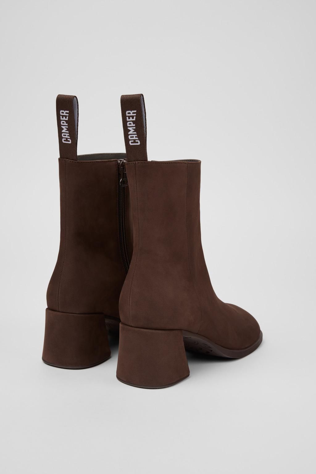 캠퍼 브라운 미들힐 누벅 앵클부츠 Kora K400798-002 BROWN - 상세 이미지 4