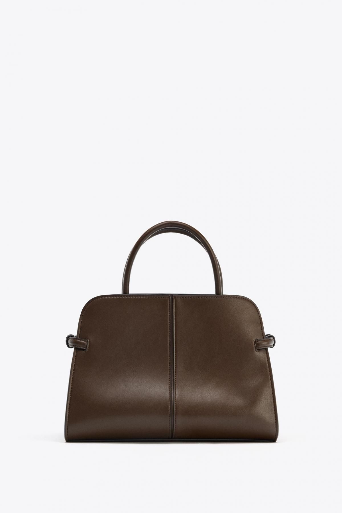 자라 맥시 시티백 6353/610 CHOCOLATE